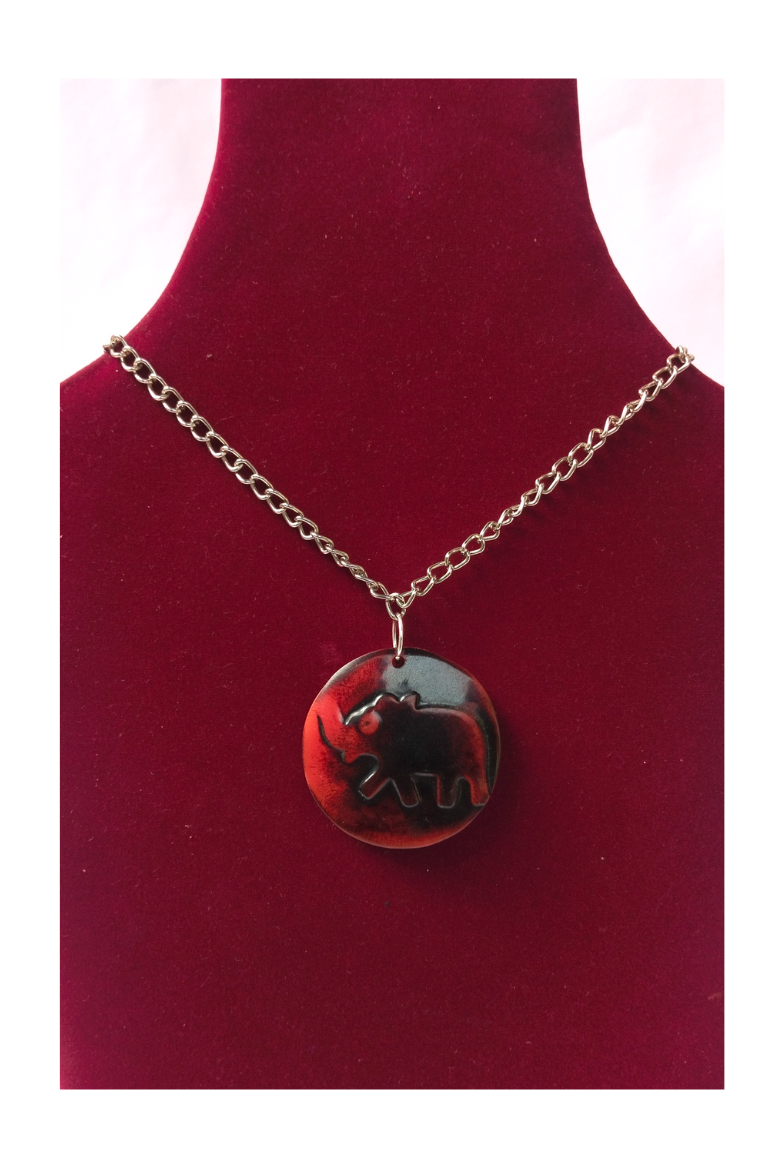 Handmade Resin Pendant Necklace