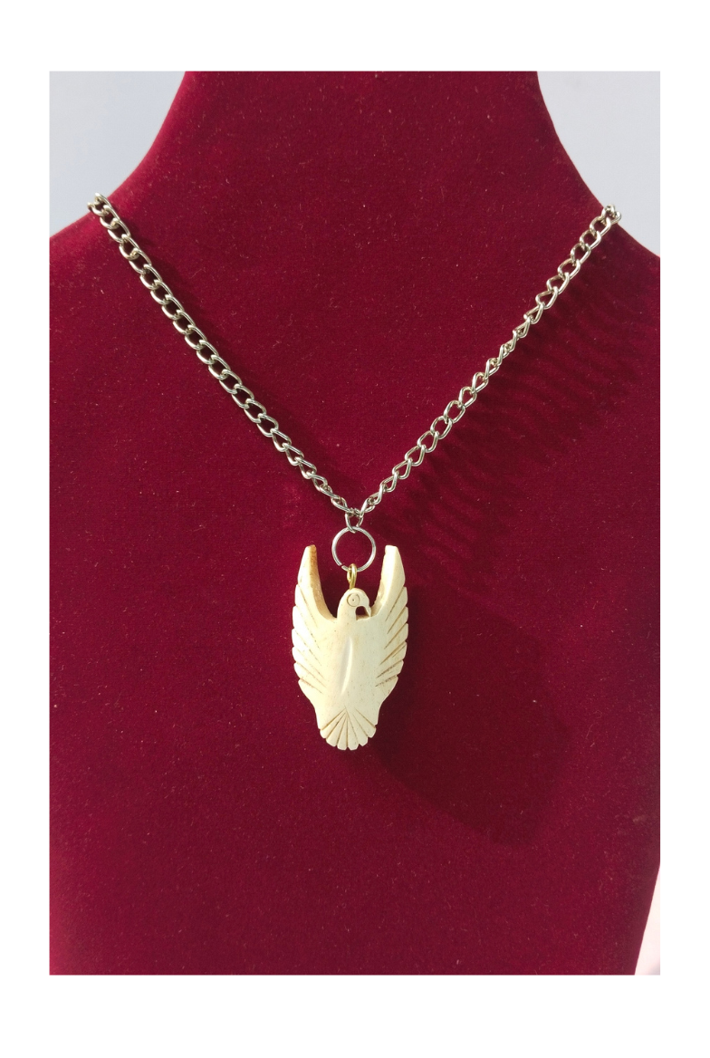 Handmade Bone Pendant Necklace