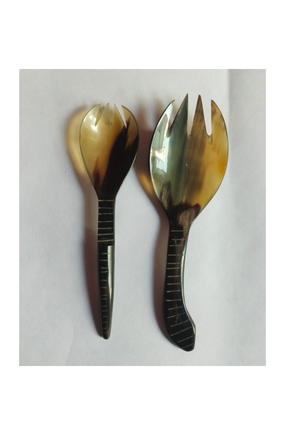 Horn Serving Fork Set