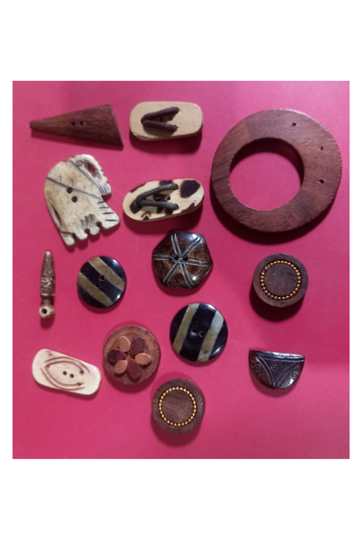 Wooden & Resin Button