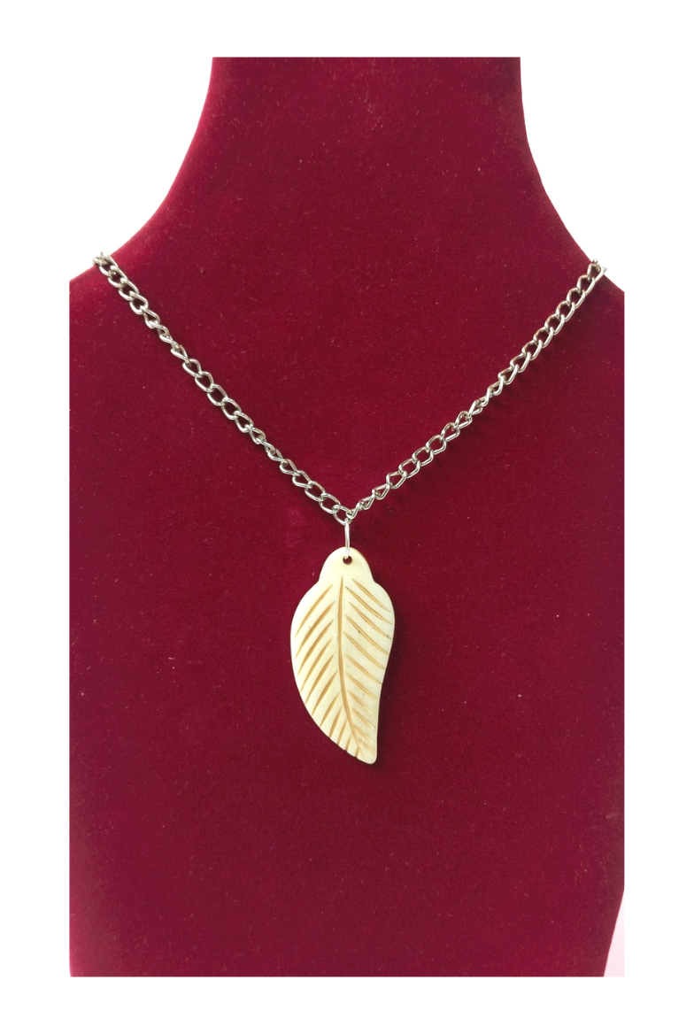 Handmade Bone Pendant Necklace