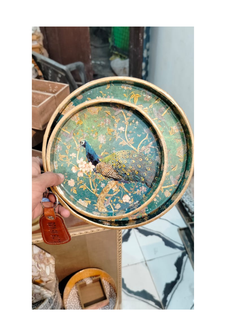 Decorative Wooden Serving Tray