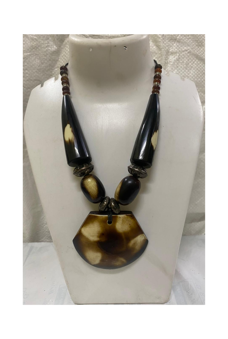 Handmade Horn & Resin Necklace