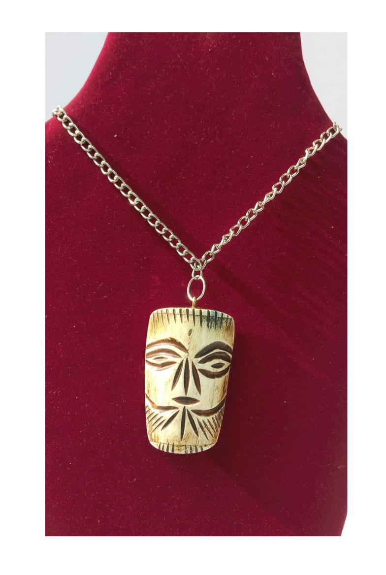 Handmade Bone Pendant Necklace