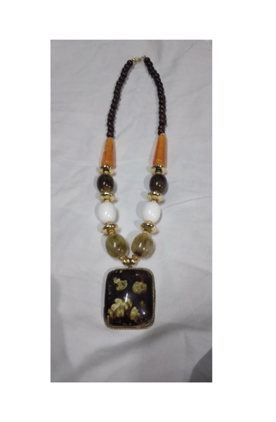Handmade Resin Pendant Necklace