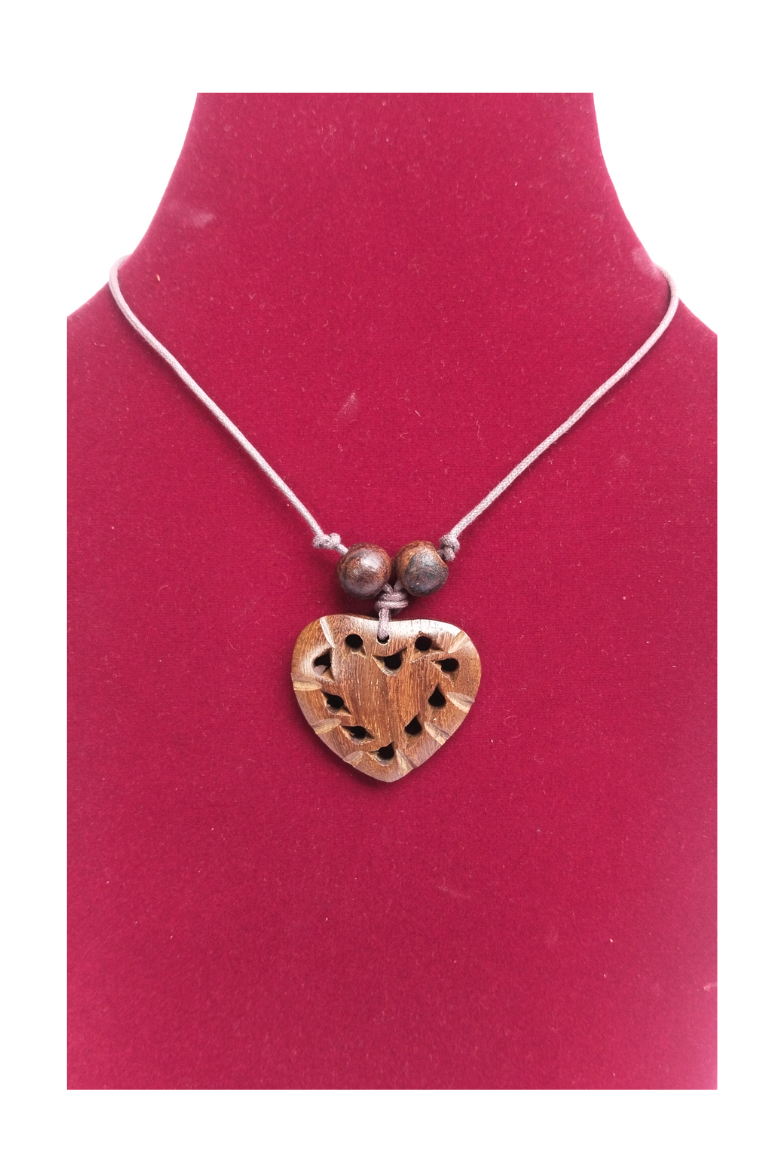 Handmade Wooden Pendant Necklace