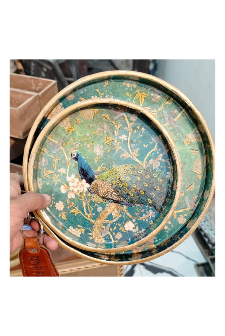 Decorative Wooden Serving Tray