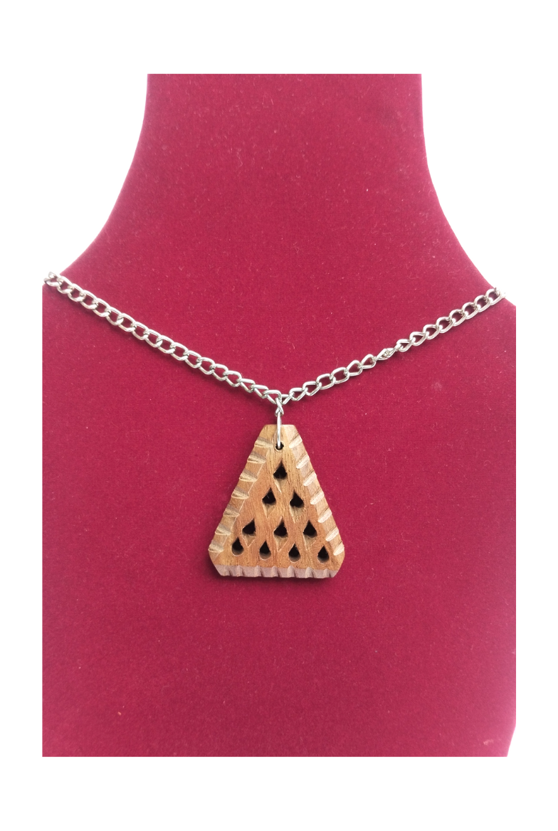 Handmade Wooden Pendant Necklace