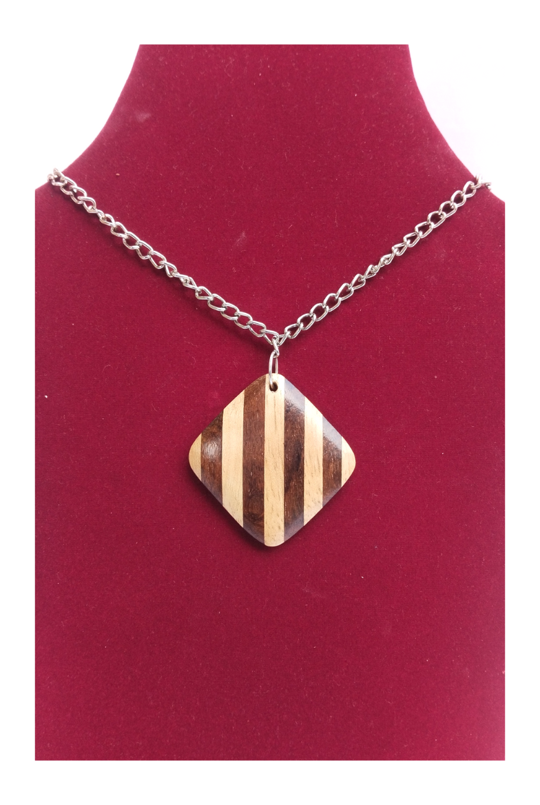 Handmade Wooden Pendant Necklace
