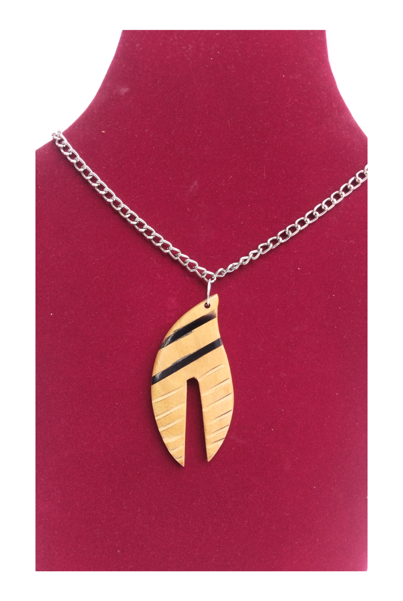 Handmade Wooden Pendant Necklace