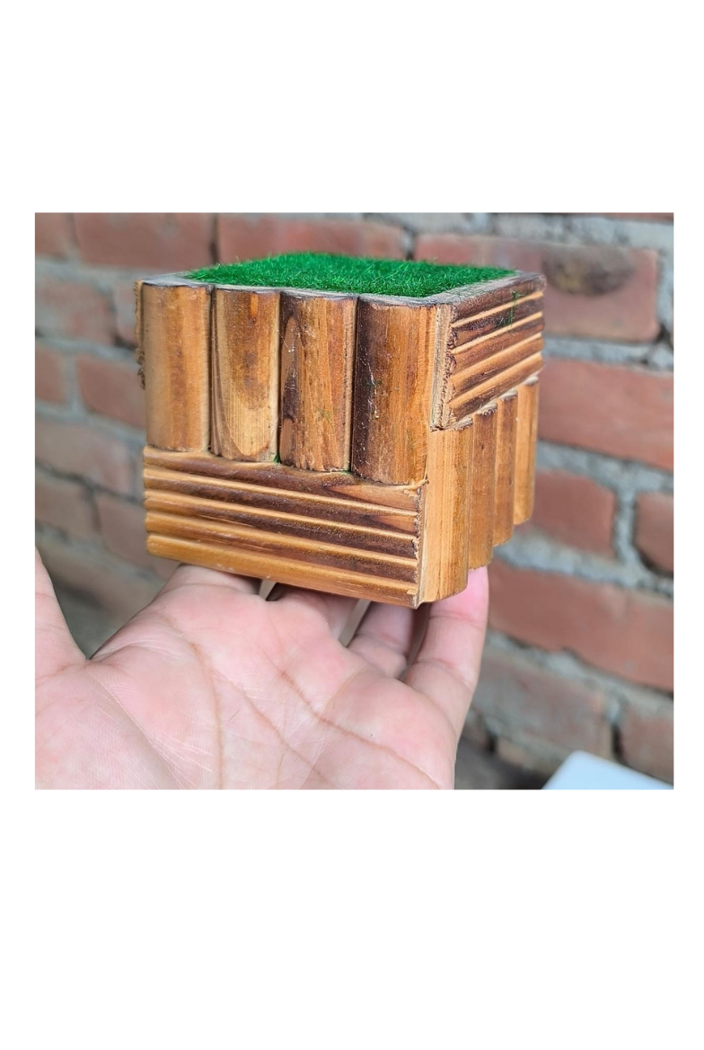 Decorative Wooden Flower Pot