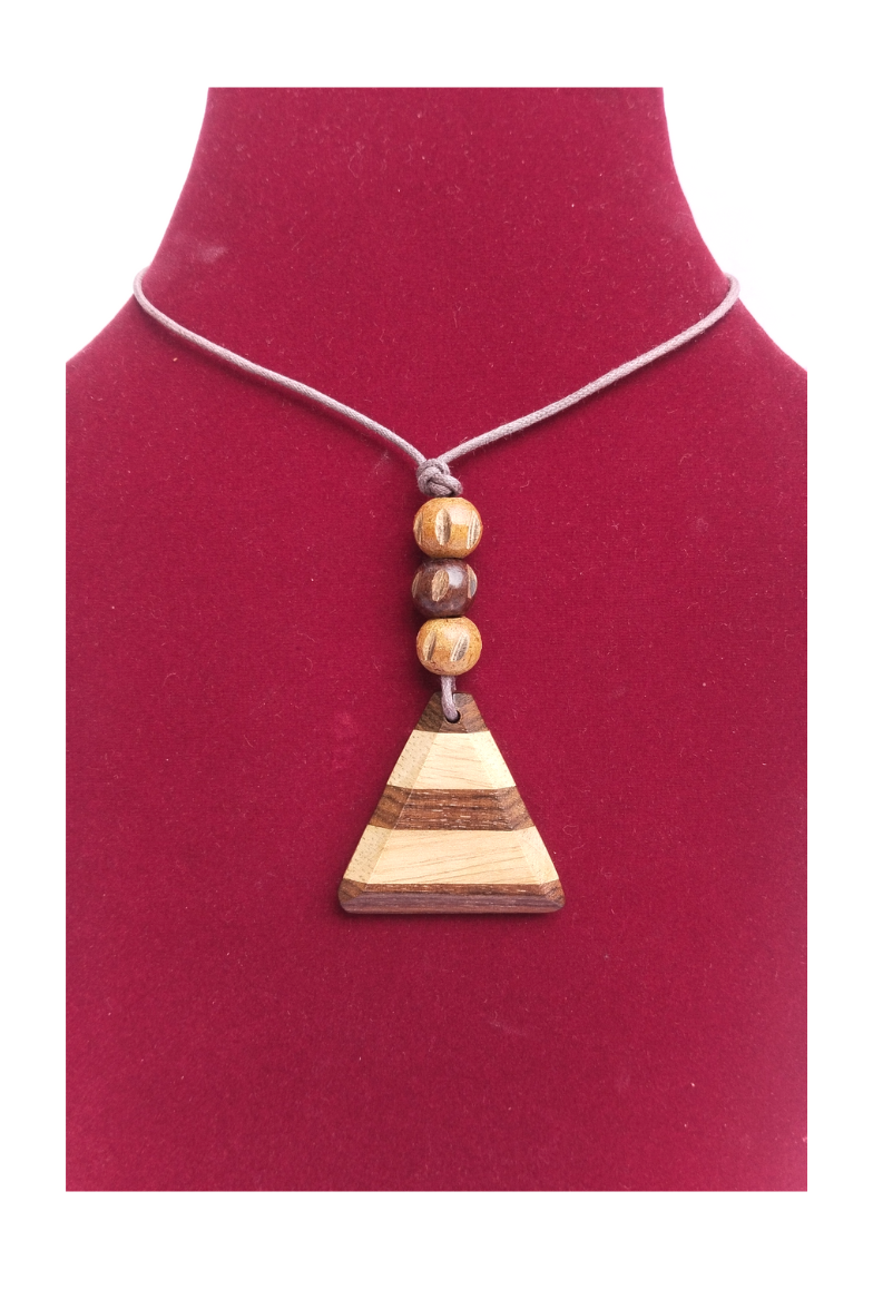 Handmade Wooden Pendant Necklace