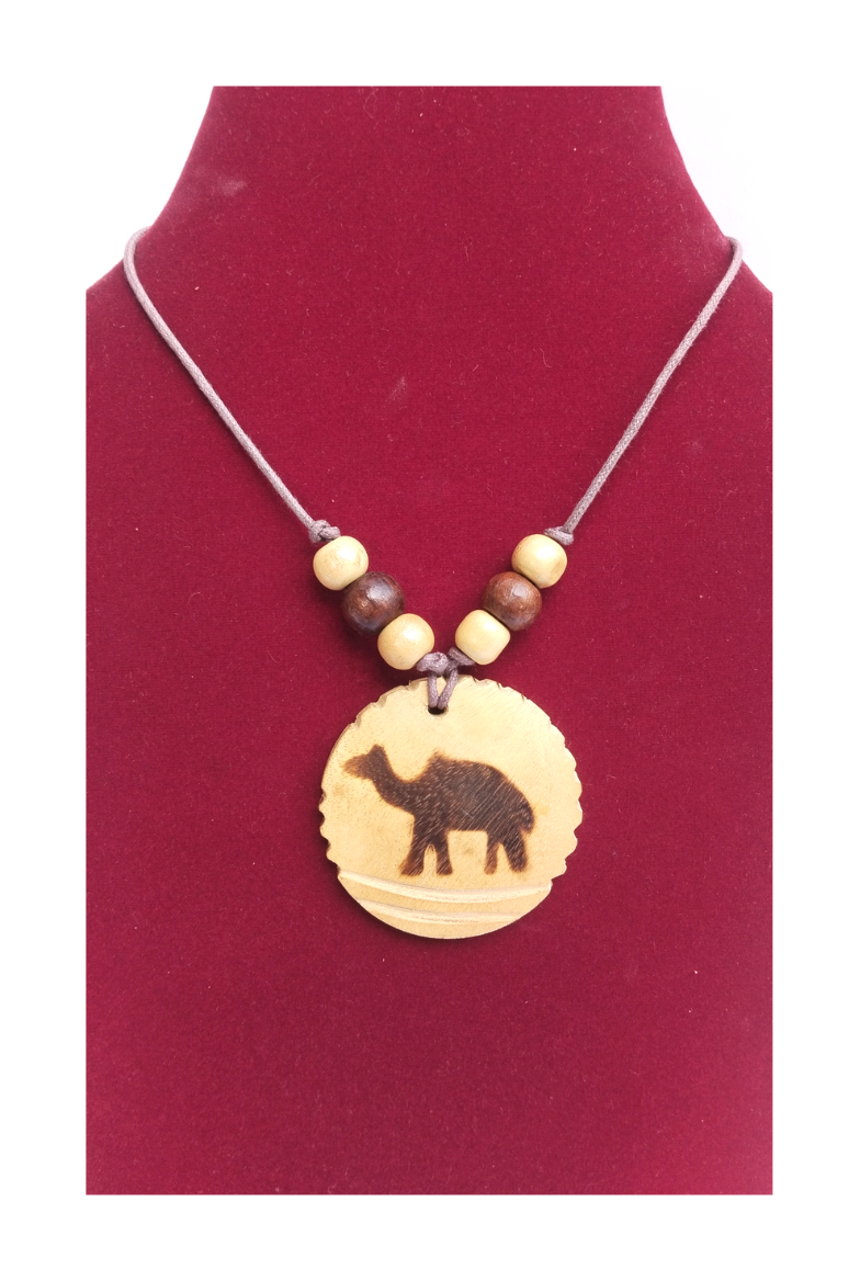 Handmade Wooden Pendant Necklace