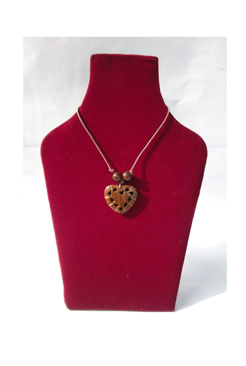 Handmade Wooden Pendant Necklace